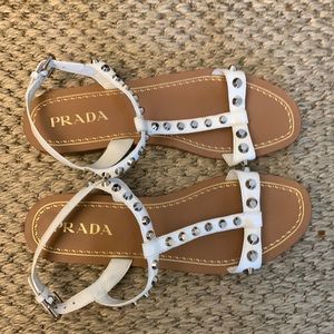 Womens Prada flat sandals
